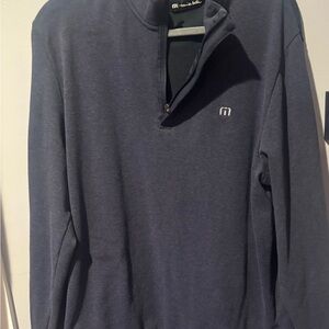 Travis Mathew  Navy Blue Zip-Up Sweater
